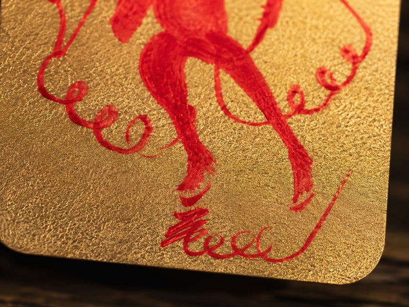 Close-up of the finishing strokes at the lower edge of the Wang Lingguan talisman, showing slight variations in brush lift and ink density that highlight its handmade craftsmanship and uniqueness.